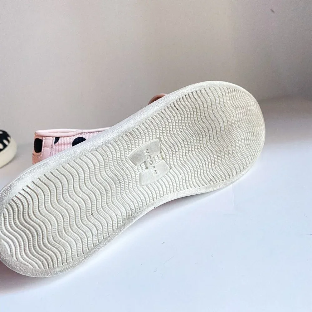 Hogan X Katie Grand Pink Polka Dot Slip on Sneakers 37 Italy